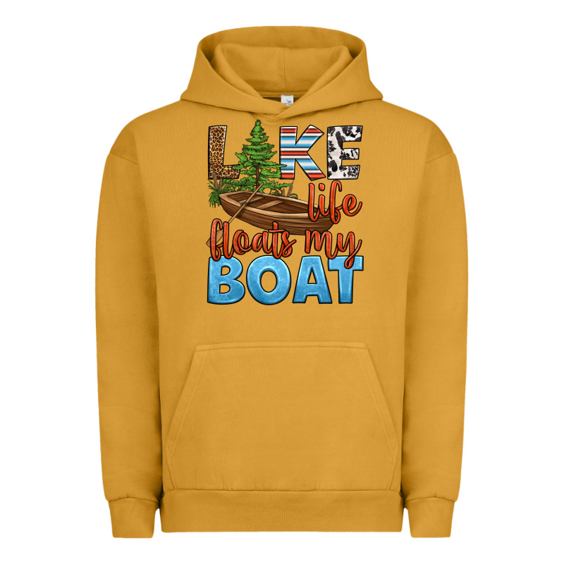 Lake Life Floats My Boat Urban Hoodie by HRA Design Shop | Teevron