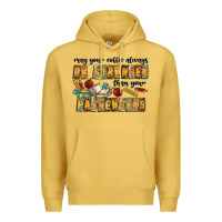 Antique Gold may your coffe always be stronger than your passengers Premium Hoodie - CowhideDigitalArt