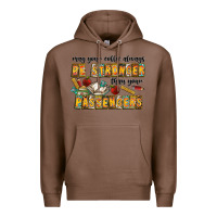 Chestnut may your coffe always be stronger than your passengers Premium Hoodie - CowhideDigitalArt