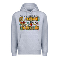 Heather Grey may your coffe always be stronger than your passengers Premium Hoodie - CowhideDigitalArt