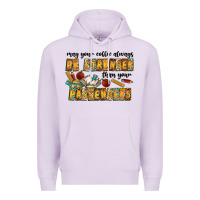 Lilac may your coffe always be stronger than your passengers Premium Hoodie - CowhideDigitalArt