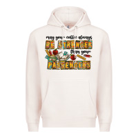 Pale Pink may your coffe always be stronger than your passengers Premium Hoodie - CowhideDigitalArt