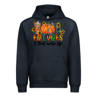 Navy fall vibes and that nurse life Urban Hoodie - CowhideDigitalArt