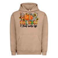 Pigment Burro fall vibes and that nurse life Urban Hoodie - CowhideDigitalArt