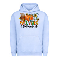 Pigment Grape Ice fall vibes and that nurse life Urban Hoodie - CowhideDigitalArt