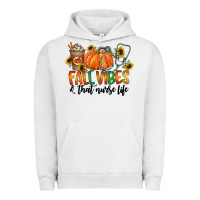 Pigment Lunar Rock fall vibes and that nurse life Urban Hoodie - CowhideDigitalArt
