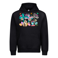 Black Western rabbit with Cross and flowers Urban Hoodie - Neo Western