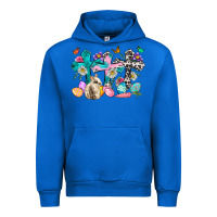 Cobalt Western rabbit with Cross and flowers Urban Hoodie - Neo Western