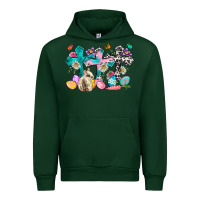 Forest Green Western rabbit with Cross and flowers Urban Hoodie - Neo Western