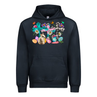 Navy Western rabbit with Cross and flowers Urban Hoodie - Neo Western