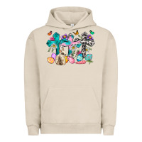 Pigment French Oak Western rabbit with Cross and flowers Urban Hoodie - Neo Western