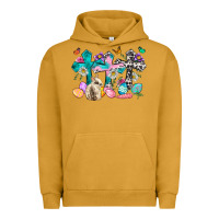 Pigment Peanut Butter Western rabbit with Cross and flowers Urban Hoodie - Neo Western