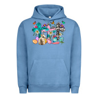 Western Rabbit With Cross And Flowers Urban Hoodie | Teevron