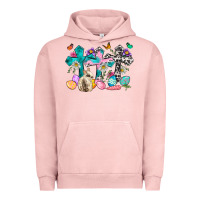 Pigment Salmon Western rabbit with Cross and flowers Urban Hoodie - Neo Western