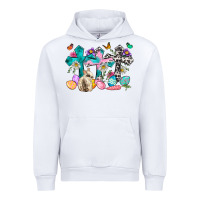 White Western rabbit with Cross and flowers Urban Hoodie - Neo Western