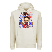 Oatmeal Heather All American babe Premium Hoodie - Neo Western