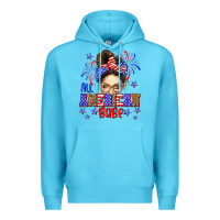 Ocean Blue All American babe Premium Hoodie - Neo Western