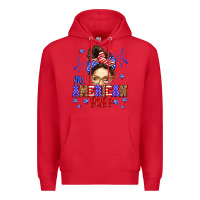 Red All American babe Premium Hoodie - Neo Western