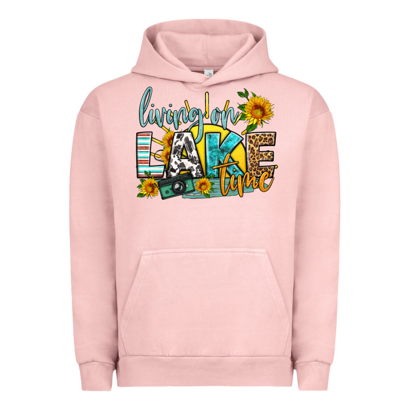 Living On Lake Time Urban Hoodie by HRA Design Shop | Teevron