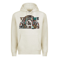 Oatmeal Heather yeehaws and heilnaws Premium Hoodie - SublimationCraftShop