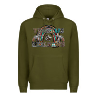 Army Green yeehaws and heilnaws Premium Hoodie - SublimationCraftShop