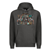 Charcoal Heather yeehaws and heilnaws Premium Hoodie - SublimationCraftShop