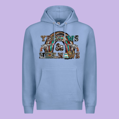 Yeehaws And Heilnaws Premium Hoodie Designed By Sublimationcraftshop