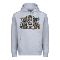Heather Grey yeehaws and heilnaws Premium Hoodie - SublimationCraftShop