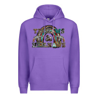 Purple yeehaws and heilnaws Premium Hoodie - SublimationCraftShop