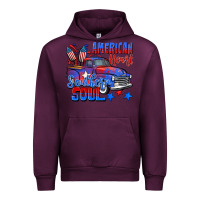 Mauve Wine American heart southern soul truck 4th of july Urban Hoodie - CowGirlArtShop