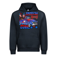 Navy American heart southern soul truck 4th of july Urban Hoodie - CowGirlArtShop