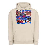 Pigment French Oak American heart southern soul truck 4th of july Urban Hoodie - CowGirlArtShop