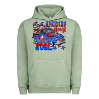 Pigment Oil Green American heart southern soul truck 4th of july Urban Hoodie - CowGirlArtShop