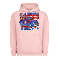 Pigment Salmon American heart southern soul truck 4th of july Urban Hoodie - CowGirlArtShop