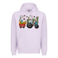Lilac 4th of july tractor Premium Hoodie - CowGirlArtShop