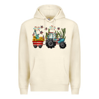 Sandshell 4th of july tractor Premium Hoodie - CowGirlArtShop
