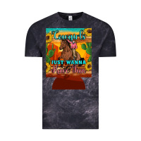 Cloud Black cowgirls just wanna have fun 12 oz can cooler (regular) Vintage Tee - Artiststas