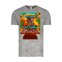 Cloud Rock cowgirls just wanna have fun 12 oz can cooler (regular) Vintage Tee - Artiststas