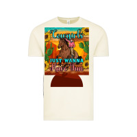 Vintage Arctic cowgirls just wanna have fun 12 oz can cooler (regular) Vintage Tee - Artiststas
