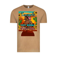 Cowgirls Just Wanna Have Fun 12 Oz Can Cooler (regular) Vintage Tee | Teevron
