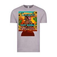 Vintage Zinc cowgirls just wanna have fun 12 oz can cooler (regular) Vintage Tee - Artiststas