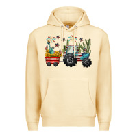 Pina Colada 4th of july tractor Premium Hoodie - CowGirlArtShop