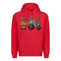 Red 4th of july tractor Premium Hoodie - CowGirlArtShop