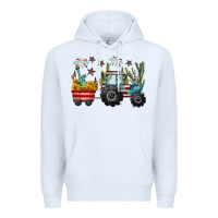 White 4th of july tractor Premium Hoodie - CowGirlArtShop