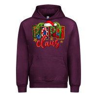 Mauve Wine Christmas popi claus Urban Hoodie - FaDigitalArtStudio