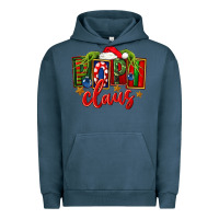 Pigment Midnight Navy Christmas popi claus Urban Hoodie - FaDigitalArtStudio