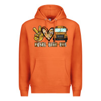 Carrot peace love bus Premium Hoodie - CowhideDigitalArt