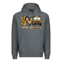 Rock peace love bus Premium Hoodie - CowhideDigitalArt