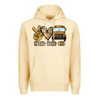 Pina Colada peace love bus Premium Hoodie - CowhideDigitalArt