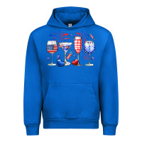 Cobalt 4th of July wine glasses Urban Hoodie - Neo Western
